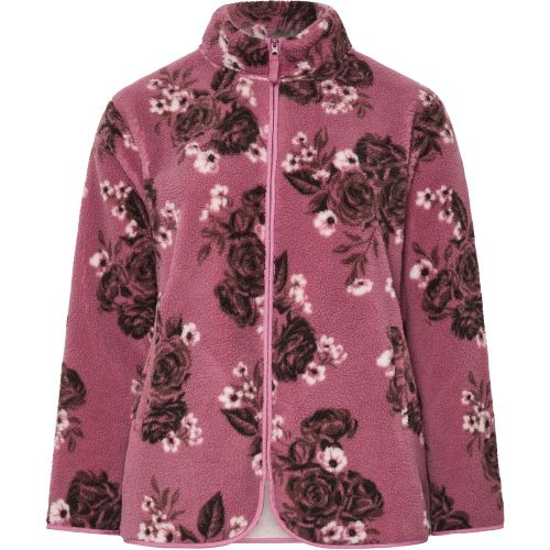 Polaire Imitation Mouton Rose À Imprimé Roses Size 42 - Yours - Modalova