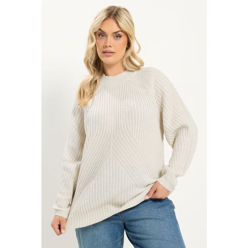 Pull Marron Naturel À Surpiqûres Size 58-60 - Yours - Modalova