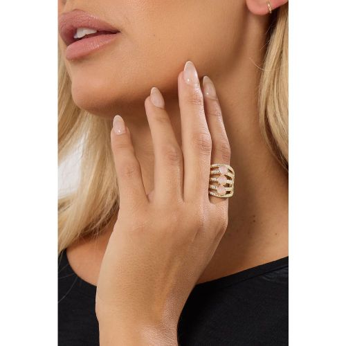 Bague Extensible Dorée Imposantesize One Size - Yours - Modalova