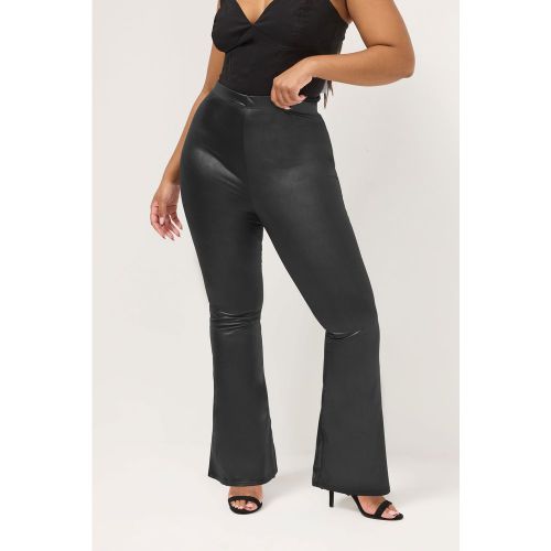 Legging Évasé Noir Effet Enduit Size 56 - Yours - Modalova