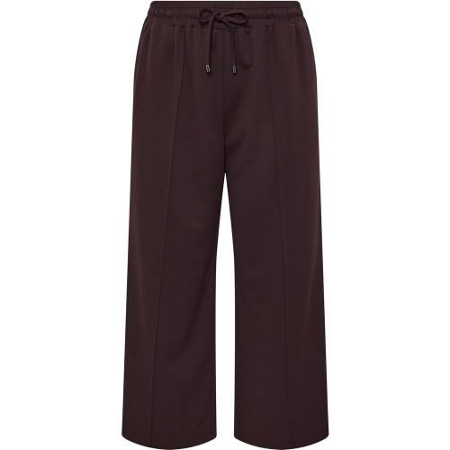 Pantalon Large Plissé Marron Chocolat Size Regular > 48 - Yours - Modalova