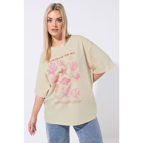 Tshirt Rose « Trésors De La Mer » Avec Perles Size 44 - Limited Collection - Modalova