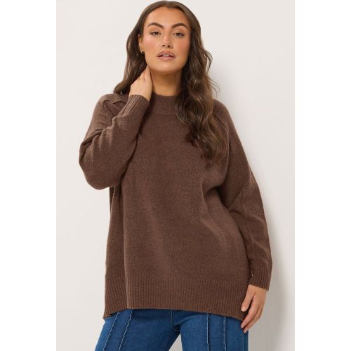 Pull À Col Montant Marron Size 38-40 - Yours - Modalova