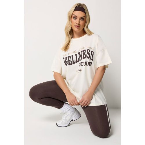 Active Tshirt Crème « Wellness Studio » Size 54-56 - Yours - Modalova