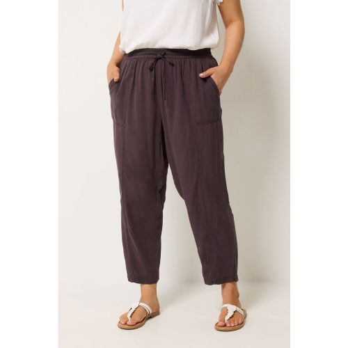 Pantalon Violet En Tissu Chambray Et Coupe Barrel Size 54-56 - Yours - Modalova