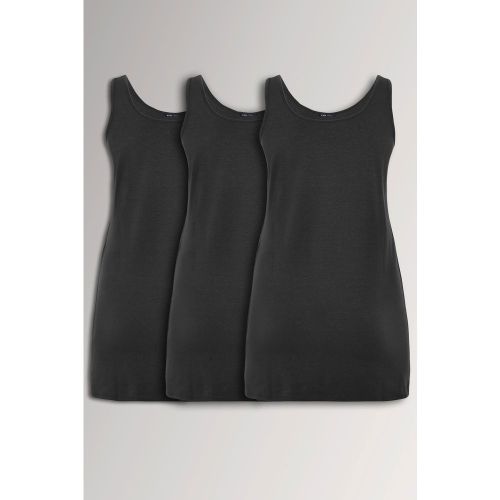 Et Lot De 3 Débardeurs Basiques Noirssize 46 - Yours - Modalova