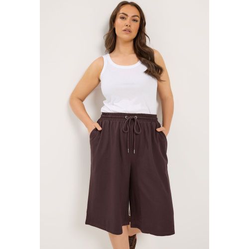 Short En Denim Marron Chocolat Size 44 - Yours - Modalova