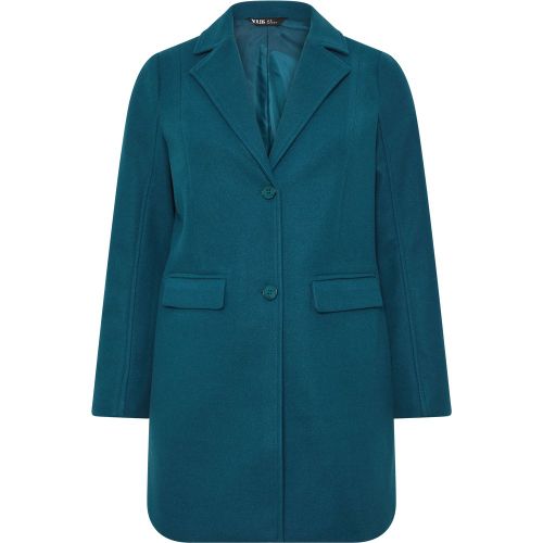 Manteau Milong Vert Sarcelle Size 50-52 - Yours - Modalova