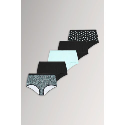 Lot De 5 Culottes Couvrantes Bleues À Imprimé Animal Et Étoiles Size 66-68 - Yours - Modalova