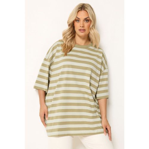 Tshirt Droit Marron Naturel Et Crème Size 54-56 - Yours - Modalova