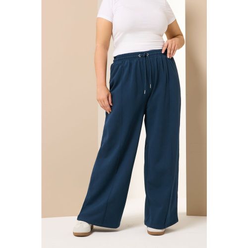 Pantalon De Jogging À Jambes Larges Bleu Marine Size 46 - Yours - Modalova