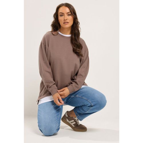 Sweatshirt 2 En 1 Marron Size 38 - Yours - Modalova