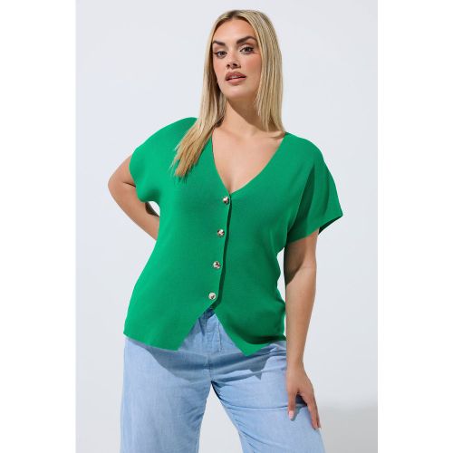 Top Manches Courtes Vert En Maille Compacte Size 46 - Limited Collection - Modalova