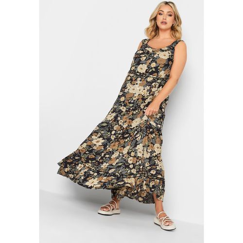 Robe Volanté Floral Maxi , Grande Taille & Courbes - Yours - Modalova