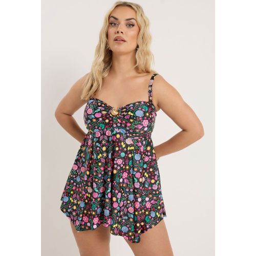 Haut De Tankini Noir À Imprimé Coquillage Size 62-64 - Yours - Modalova