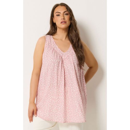 Débardeur Rose À Petites Fleurs Size 50-52 - Yours - Modalova