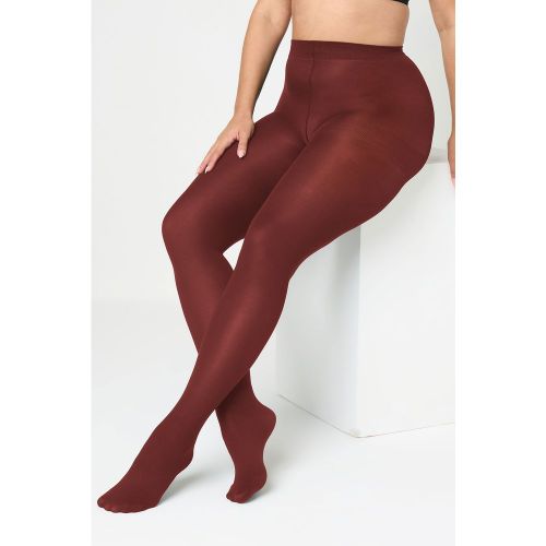 Collants Premium En Microfibre Bordeaux 90 Denierssize 22-26 - Yours - Modalova