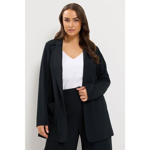 Blazer Noir Ouvert Sur Le Devant Size 44 - Yours - Modalova