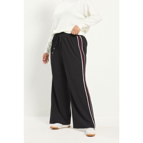 Pantalon Noir À Rayures Latérales Size Short > 40 - Yours - Modalova