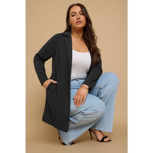 Blazer Long Noir Léger Size 48 - Yours - Modalova