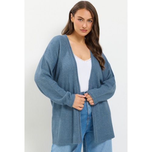 Cardigan Bleu Doux Au Toucher Size 50-52 - Yours - Modalova