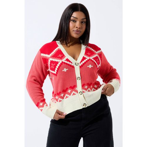 Cardigan Fairisle Rose Size 54-56 - Limited Collection - Modalova