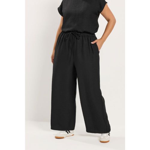 Pantalon Large Noir Texturé Size 50-52 - Yours - Modalova