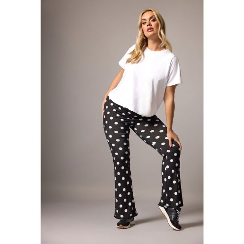 Pantalon Évasé À Pois Noir Size 58-60 - Limited Collection - Modalova