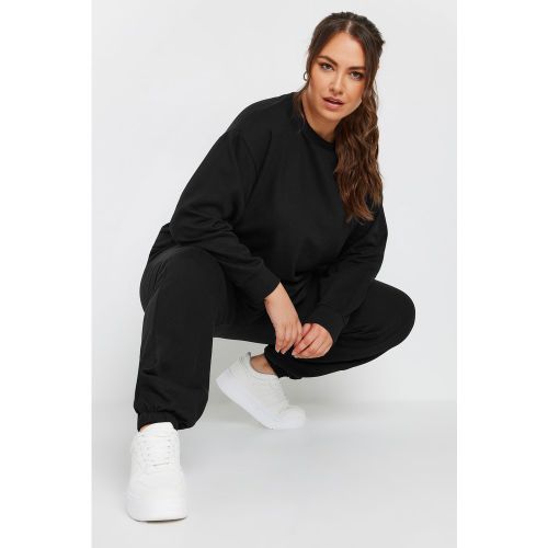 Sweatshirt Noir Col Rond Size 42-44 - Yours - Modalova