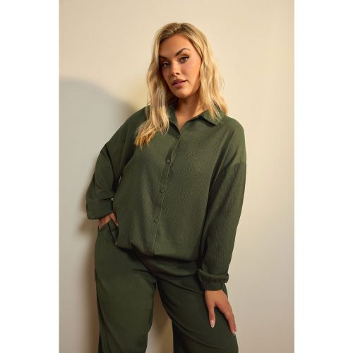 Veste Kaki Texturée Size 54-56 - Yours - Modalova