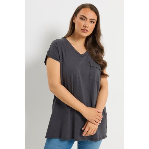 Tshirt À Poche Gris Anthracite Size 42 - Yours - Modalova