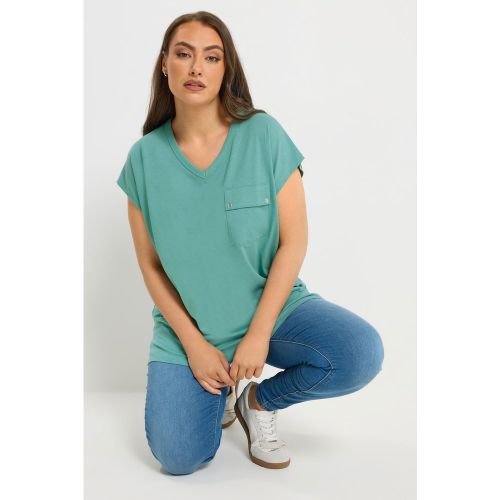 Yours Tshirt À Poche Vert Size 42 - Yours - Modalova