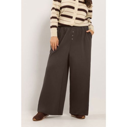Pantalon De Jogging Marron Chocolat À Boutonspression Size Short > 58-60 - Yours - Modalova