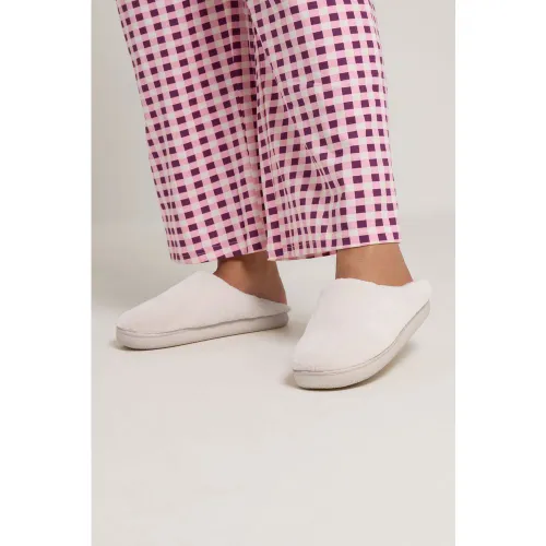 Chaussons Mules Rose En Fausse Fourruresize 40-41 - Yours - Modalova