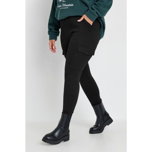 Legging Noir Cargo À Poches Size 40 - Yours - Modalova