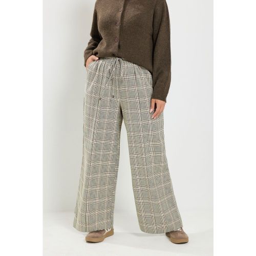 Pantalon Large Marron À Carreaux Size Short > 42 - Yours - Modalova