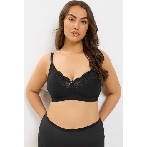 Soutiengorge Noir Sans Armatures En Coton Bestsellersize 130D - Yours - Modalova