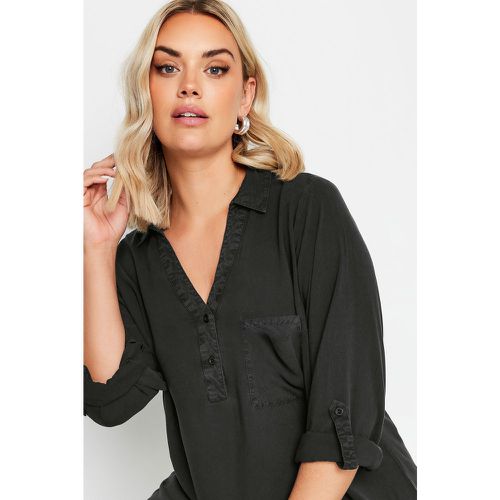 Chemisier Style Blouse Effet Jean , Grande Taille & Courbes - Yours - Modalova