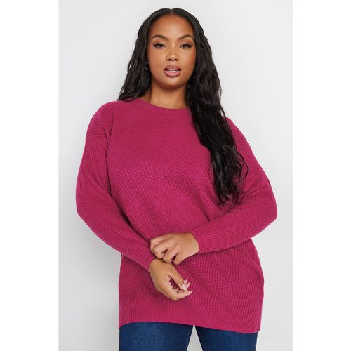 Curve Essential Pink Knitted Jumper, Grande Taille & Courbes - Yours - Modalova