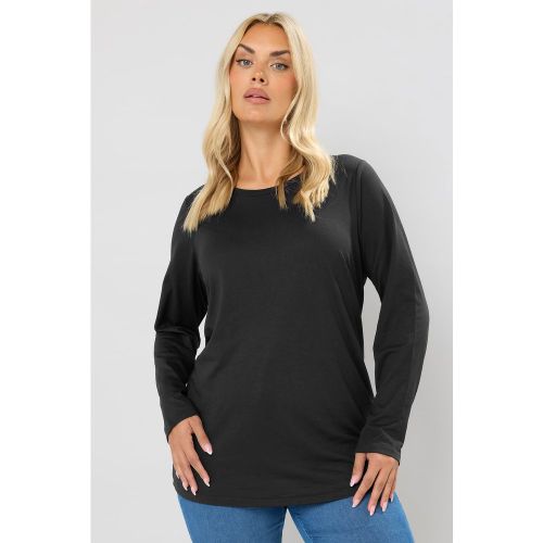 Tshirt Noir Manches Longues Jersey Size 42 - Yours - Modalova