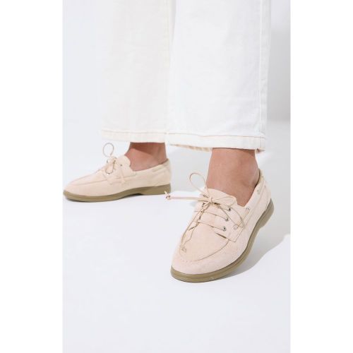 Mocassins En Suédine Rose, Coupe Extra Large Eeesize 41EEE - Yours - Modalova