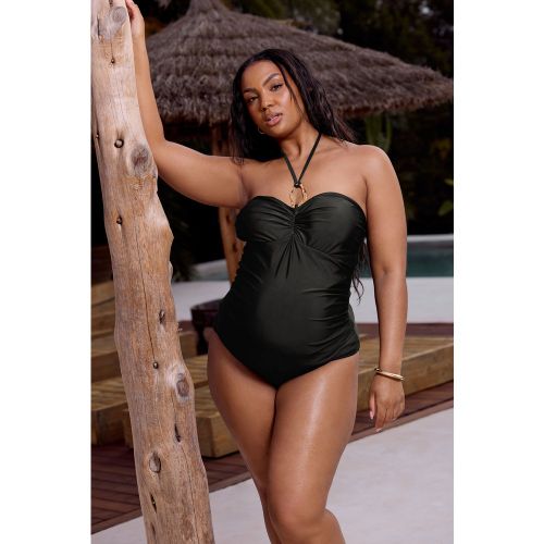 Maternity Maillot De Bain Une Pièce Noir Noué Size 50-52 - Bump It Up - Modalova