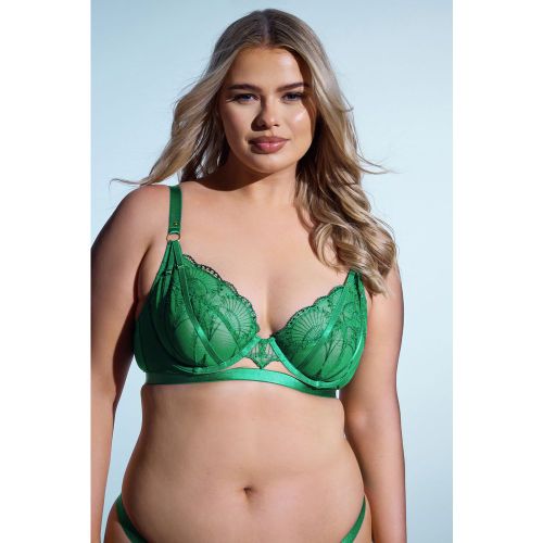 Soutiengorge À Armatures Brodé En Dentelle Verte Size 105F - Playful Promises - Modalova