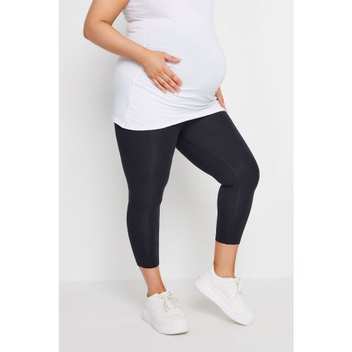 Maternity Legging Pantacourt Noir Stretch En Jersey Size 48 - Bump It Up - Modalova
