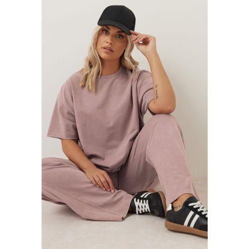 Jogging Wide Leg Rose Délavé Size 62-64 - Yours - Modalova