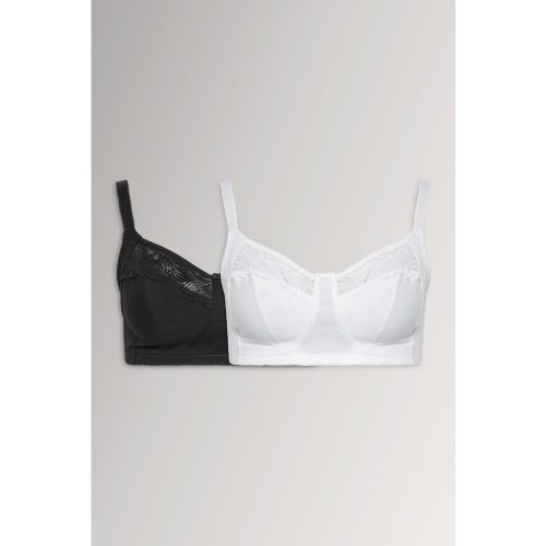 Et Lot De 2 Soutiensgorge Ornés De Dentelle Blancssize 100E - Yours - Modalova