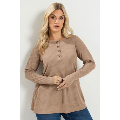 Haut À Col Tunisien Marron Naturel Size 42 - Yours - Modalova