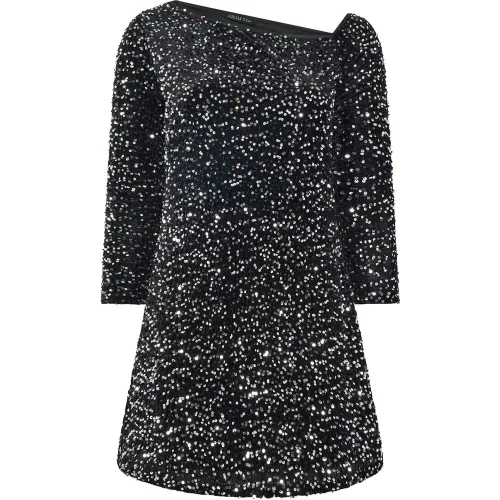Robe À Épaules Dénudées Noire À Sequins Size 42 - Limited Collection - Modalova