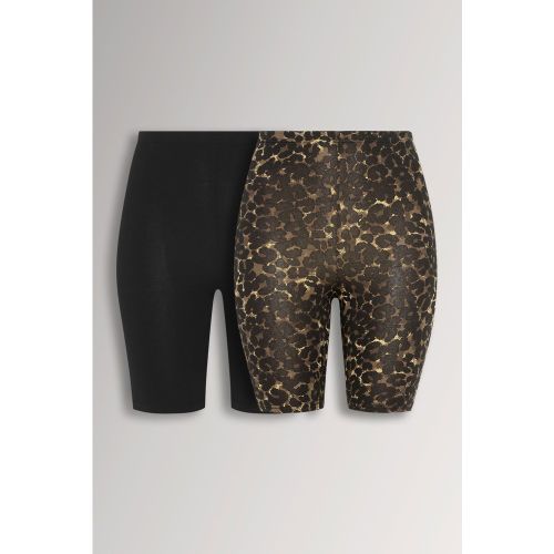 Lot De 2 Cyclistes Noirs Léopard Extensibles Size 54 - Yours - Modalova