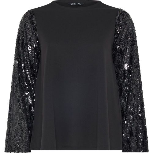 Top Manches Longues Noir À Sequins Size 58-60 - Yours - Modalova